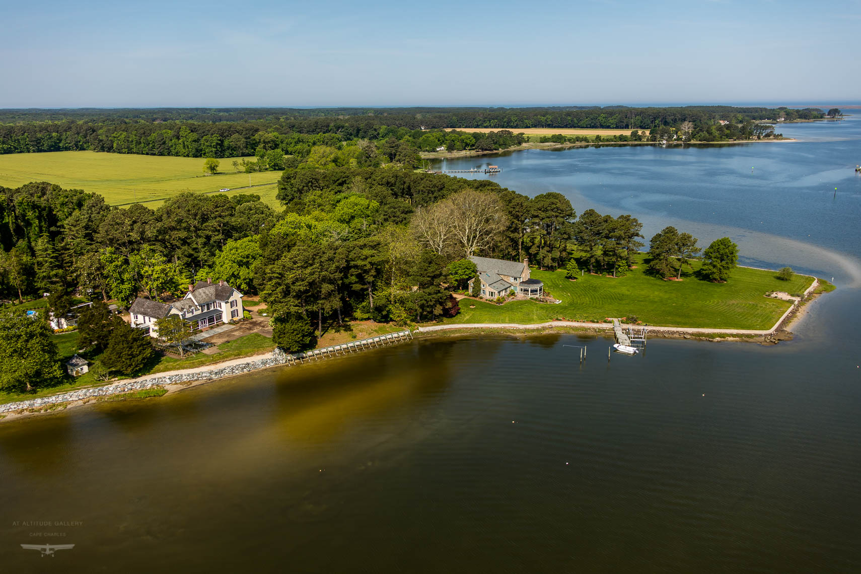 At Altitude Gallery Aerial Landscape Photography OnancockCreek 18